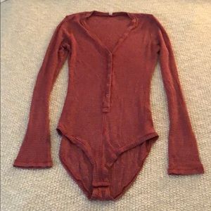 Free people women’s medium thermal bodysuit